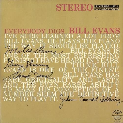 Bill Evans - Everybody Digs Bill Evans LP