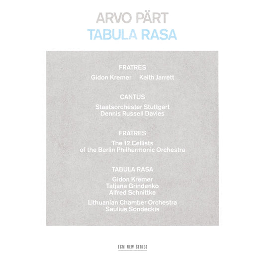 Arvo Part - Tabula Rasa LP
