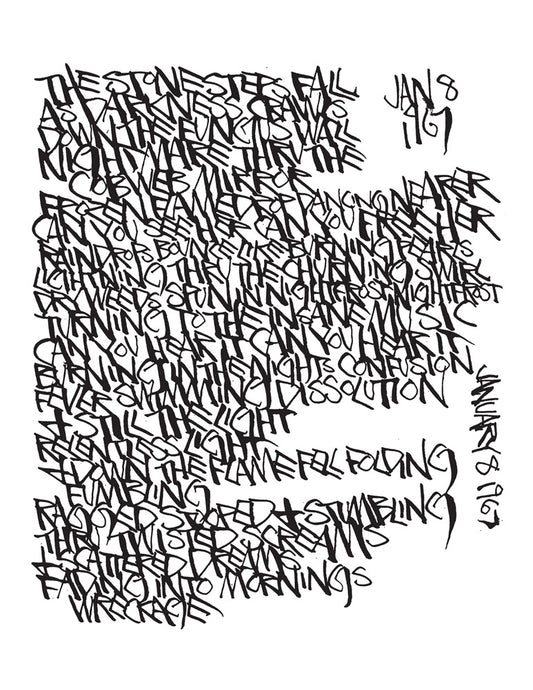 Martin Wong - Footprint Poems + Leaves